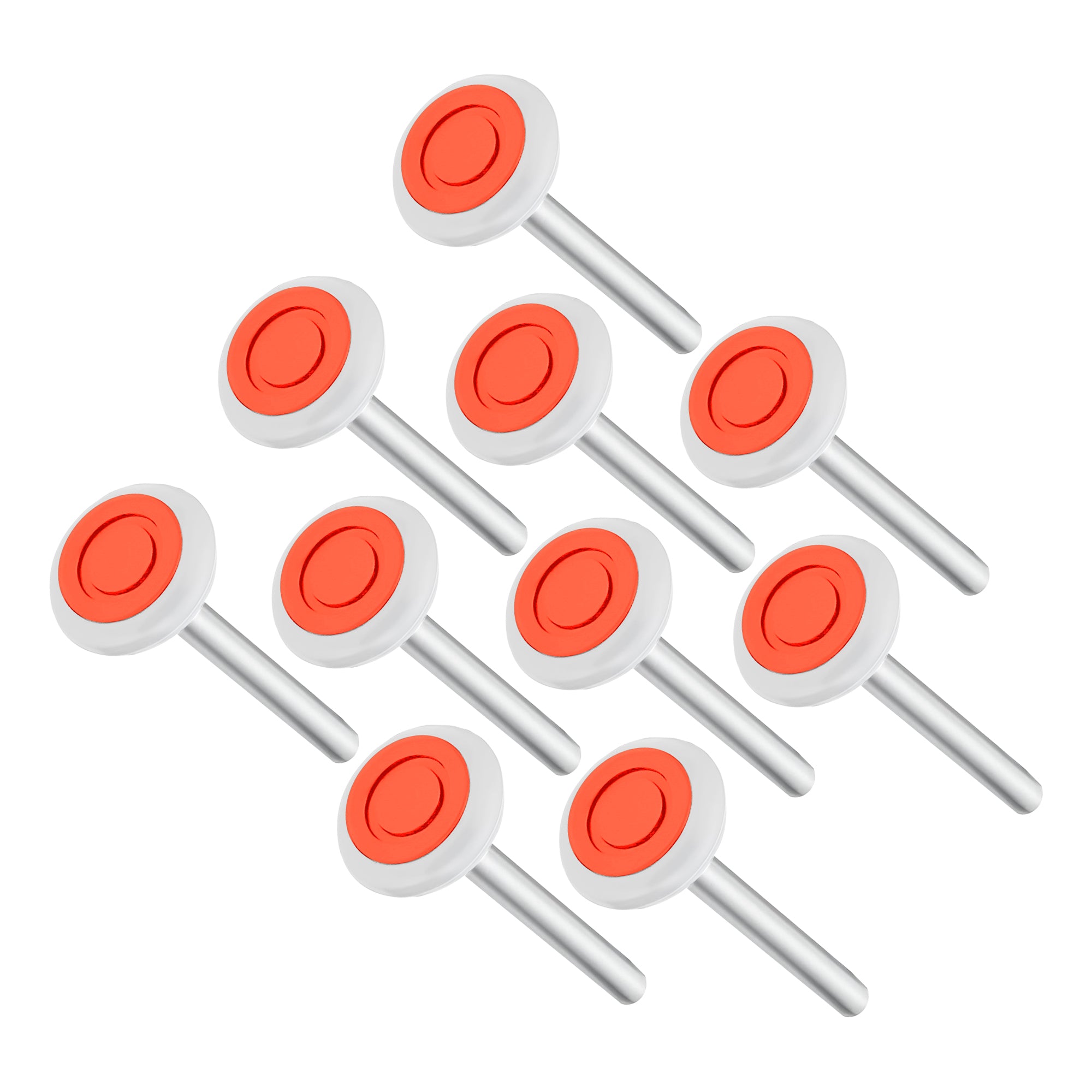 2" Roller, 6200ZZ Bearing Extra Quite Nylon Roller, 4" Stem, Pack of 10 - Garage and Sliding Door Hardware